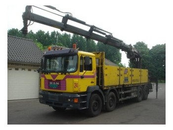 MAN 41.403 8x4 HIAB 300 CRANE - Camion plateau