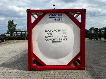 Cuve de stockage pour transport de produits chimiques CIMC 20FT ISO, 25.100L/1-COMP/3 BAFFELS/4 manholes, ADR valid until 02/2025: photos 5