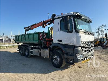 Camion plateau, Camion grue MERCEDES-BENZ AROCS 2843 6x4 COE w/ 2013 Atlas 172.E3 crane: photos 4