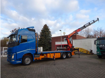 Camion grue, Camion plateau Volvo FH 500 Container Pritsche + PK 38502 Kran: photos 4