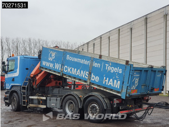 Camion plateau, Camion grue Scania R440 6X2 Palfinger PK16001 Crane Kran Lift+Lenkachse Euro 5: photos 3