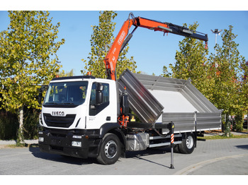 Camion grue IVECO Stralis 310 E6 / NEW 3-sided tipper / Fassi F135 crane with remote control: photos 2