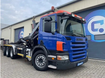 Camion grue Scania P380 LB 8x4*4 HNA Euro 5 - HIAB 211 E-3 Hipro Crane with remote control + Multilift XR26S61 Hooklift - Year 2009 - Km 336.501 !!: photos 2