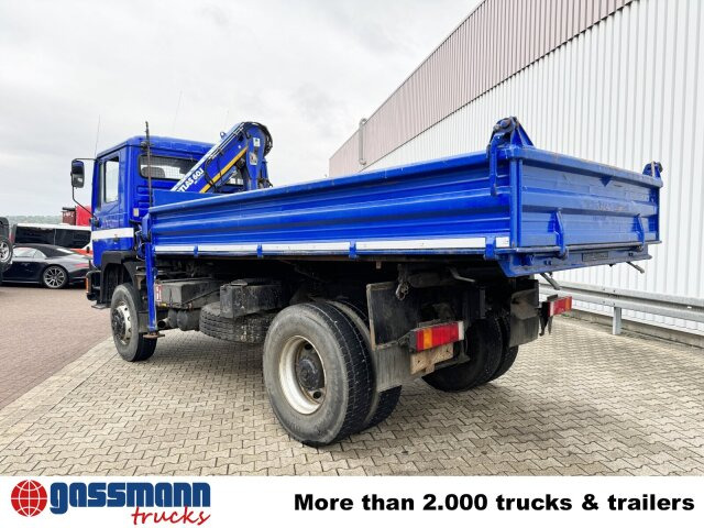 Camion benne, Camion grue MAN 17.232 FAK 4x4 BB, EX-THW, Kran Atlas AK 60.1: photos 13