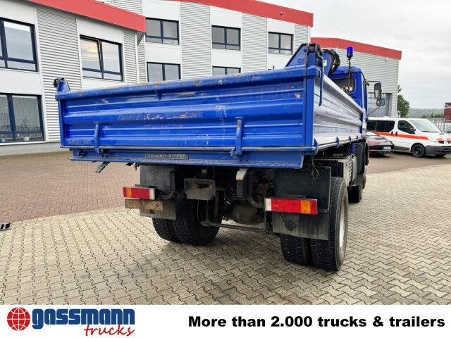 Camion benne, Camion grue MAN 17.232 FAK 4x4 BB, EX-THW, Kran Atlas AK 60.1: photos 11