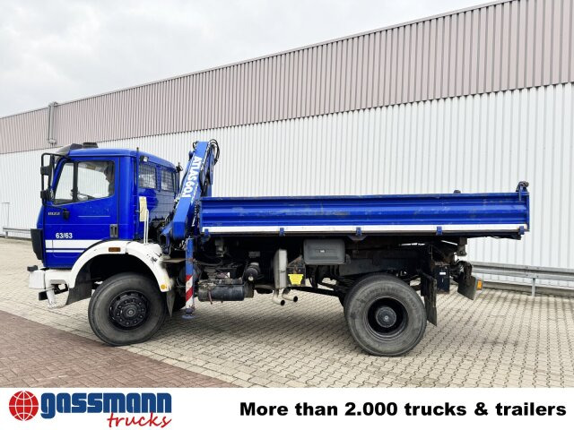 Camion benne, Camion grue Mercedes-Benz SK 1922 AK 4x4 mit Kran Atlas AK 60.1, EX-THW!: photos 13