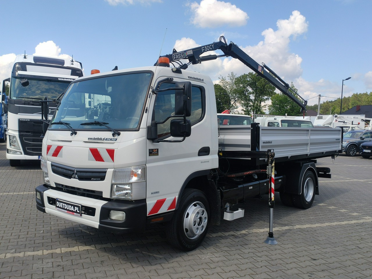 Camion benne Mitsubishi Canter Fuso 9C18 3.0/180KM Automat, HDS FASSI F30 Wywrotka 3-str: photos 10