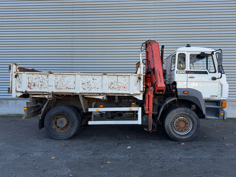 Camion grue DAF 2300 / 4X4 / Crane + Kipper / 217.000 KM / Full Steel / Belgium Truck: photos 13