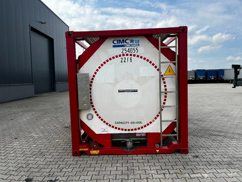 Cuve de stockage pour transport de produits chimiques CIMC 20FT ISO, 25.100L/1-COMP/3 BAFFELS/4 manholes, ADR valid until 02/2025: photos 6