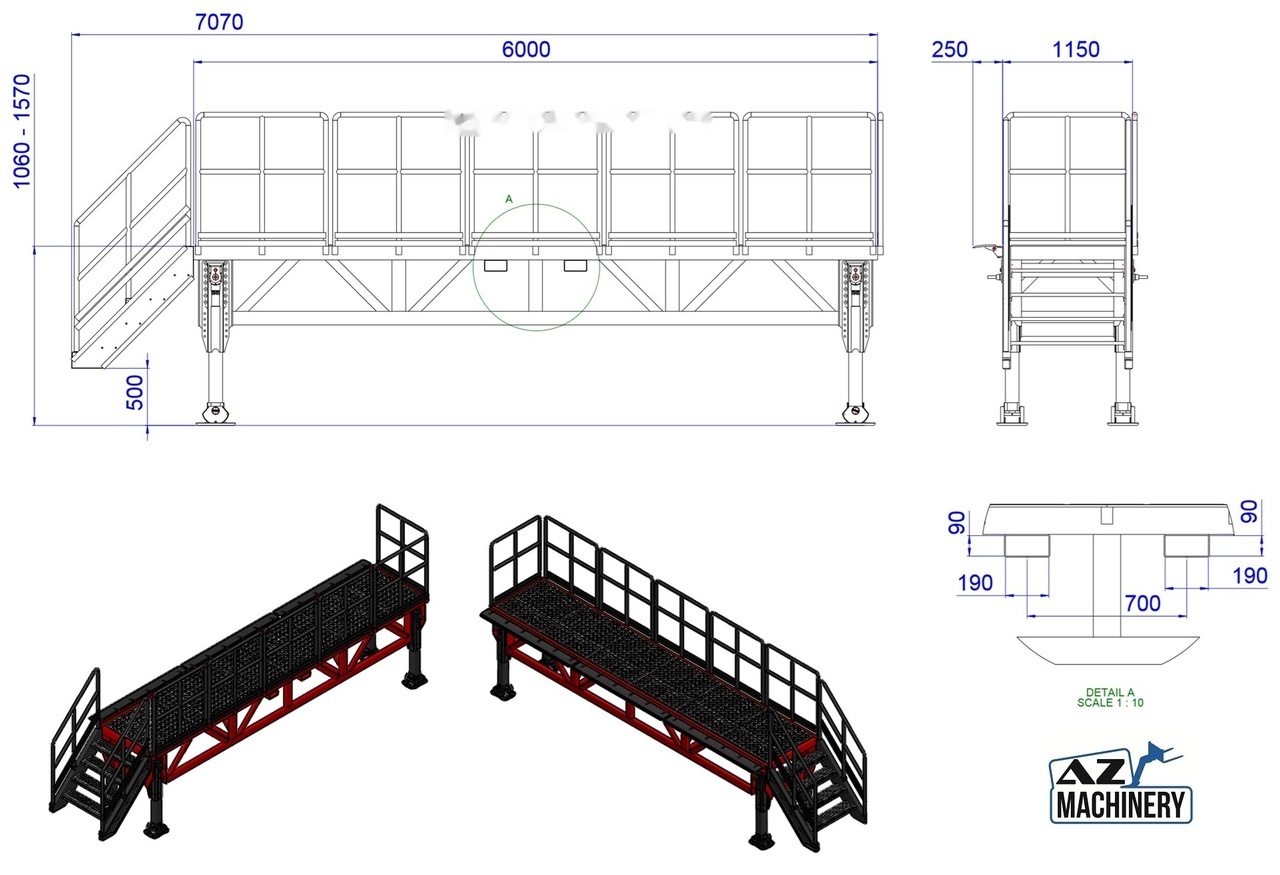 Rampe de chargement neuf AZ RAMP DISPATCH M-L-7070 loading ramp: photos 11