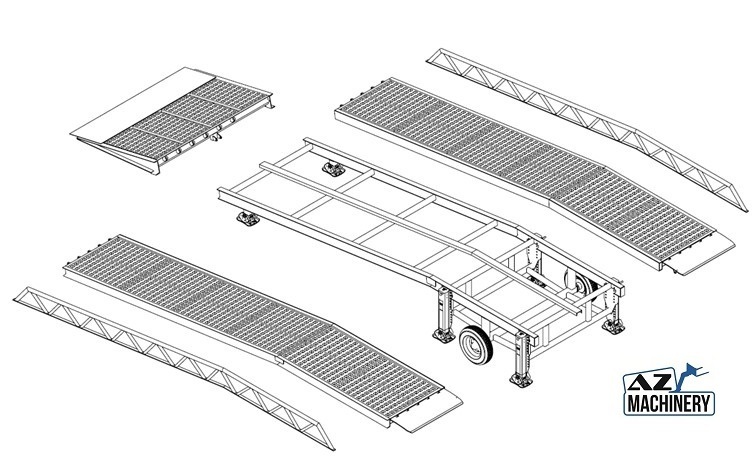 Rampe de chargement neuf AZ RAMP STAR-10-XL mobile loading ramp: photos 11