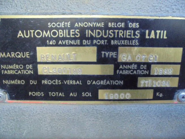 Camion de pompier Renault C A07 C1: photos 14 Camion de pompier Renault C A07 C1: photos 14