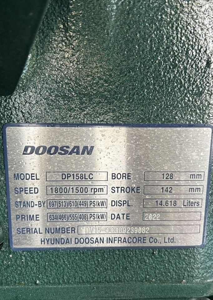 Groupe électrogène neuf Doosan DP158LC - 510 kVA Generator - DPX-19855: photos 12