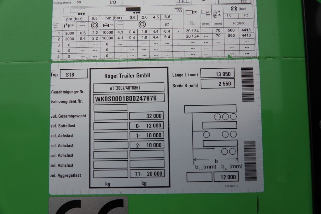 Semi-remorque rideaux coulissants Kögel FIRANKA MEGA / 2 OSIOWA / 2019 ROK / LOWDECK: photos 19