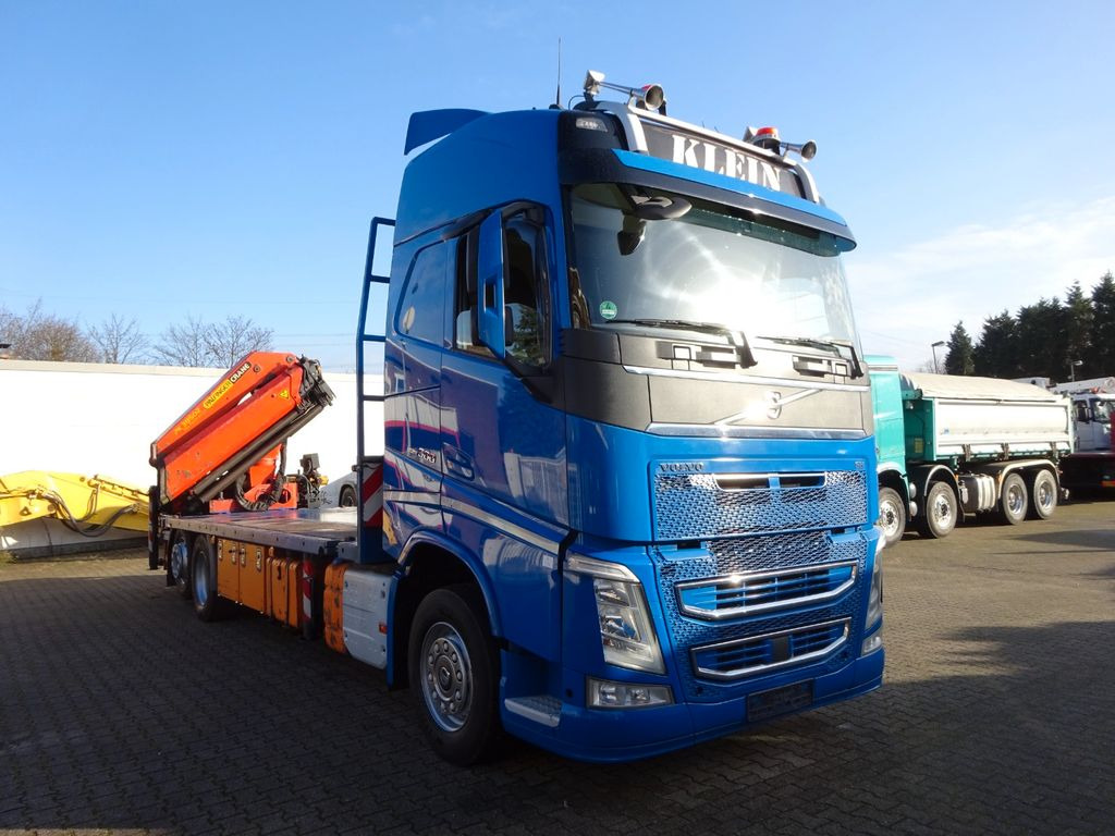 Camion grue, Camion plateau Volvo FH 500 Container Pritsche + PK 38502 Kran: photos 19