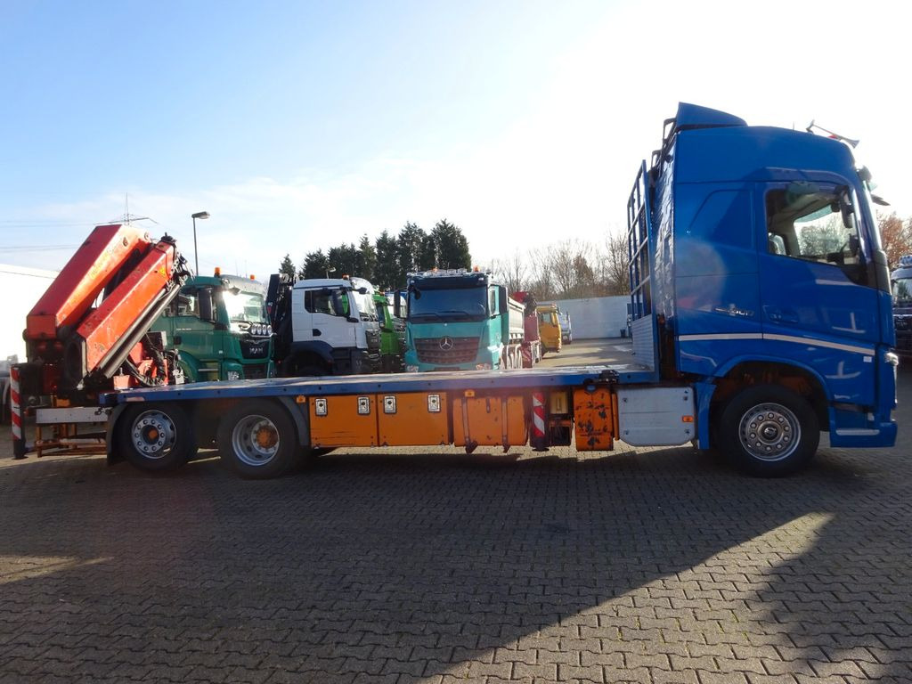 Camion grue, Camion plateau Volvo FH 500 Container Pritsche + PK 38502 Kran: photos 17