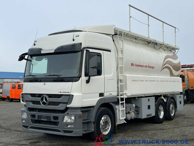 Camion hydrocureur Mercedes-Benz Actros 2544 Silo Holz Pellets 28m³ inkl. Waage: photos 8