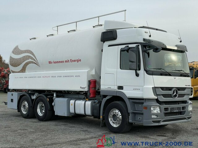 Camion hydrocureur Mercedes-Benz Actros 2544 Silo Holz Pellets 28m³ inkl. Waage: photos 11