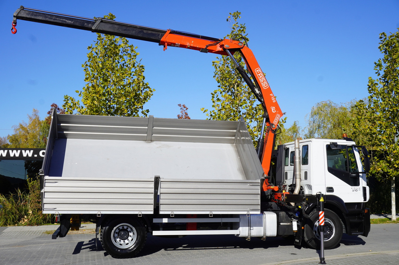 Camion grue IVECO Stralis 310 E6 / NEW 3-sided tipper / Fassi F135 crane with remote control: photos 7