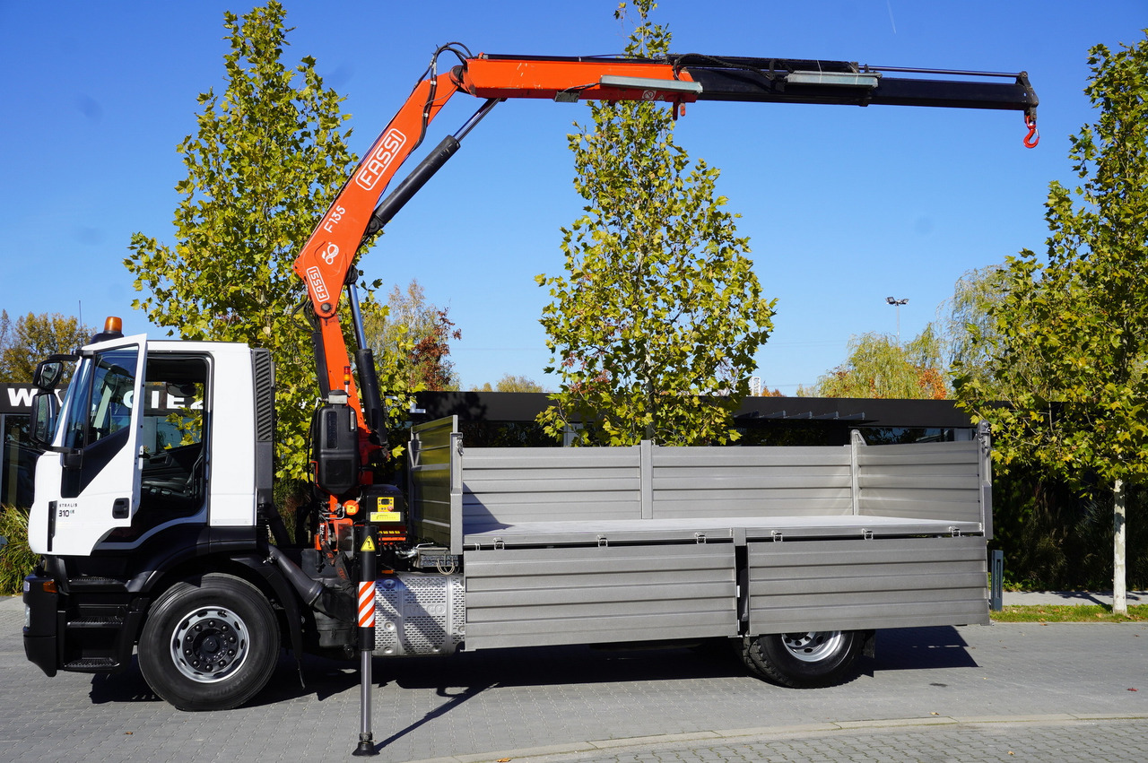 Camion grue IVECO Stralis 310 E6 / NEW 3-sided tipper / Fassi F135 crane with remote control: photos 14