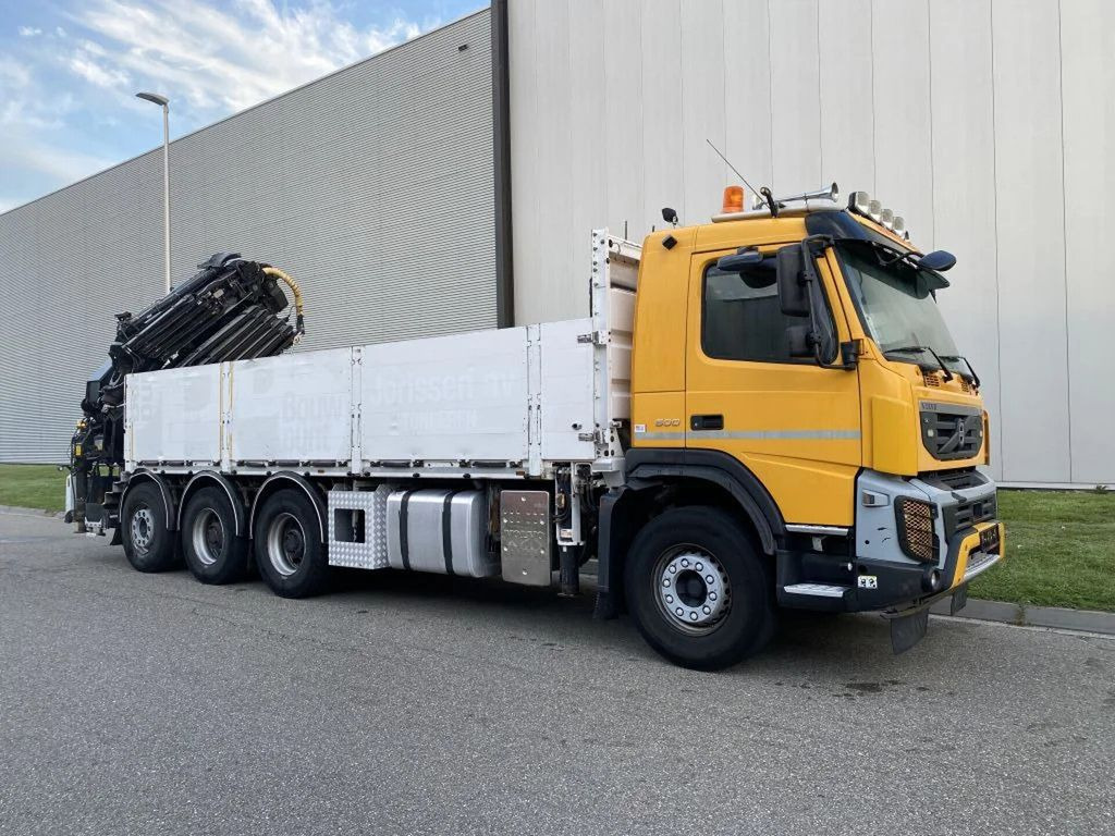 Camion plateau, Camion grue Volvo FMX 500 8X4 + HIAB 477 E-5 + JIB 100 X-4 + REMOT: photos 14