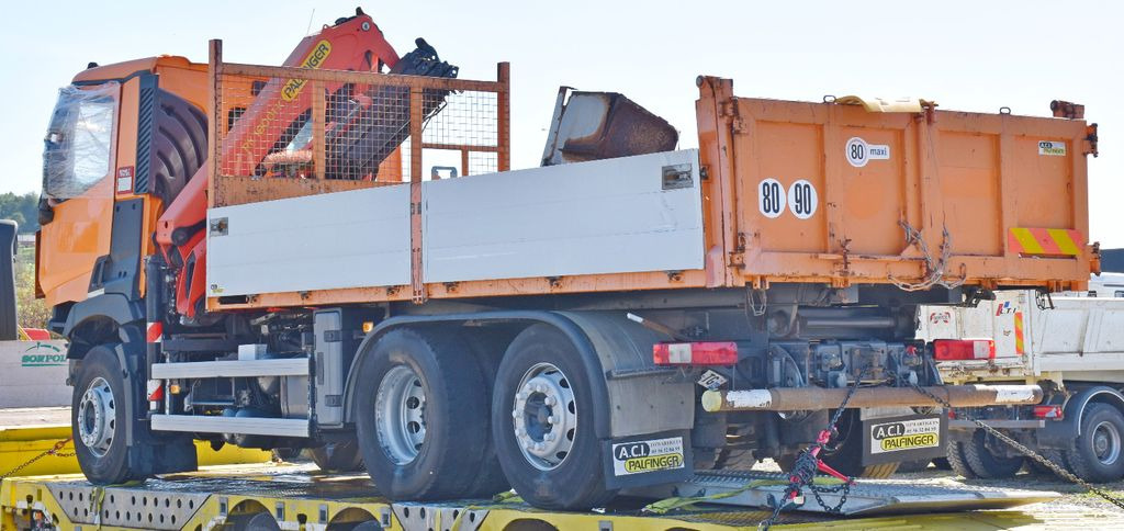 Camion benne, Camion grue Renault C 380* KIPPER 5,40 m* PK 16001 K-B: photos 6