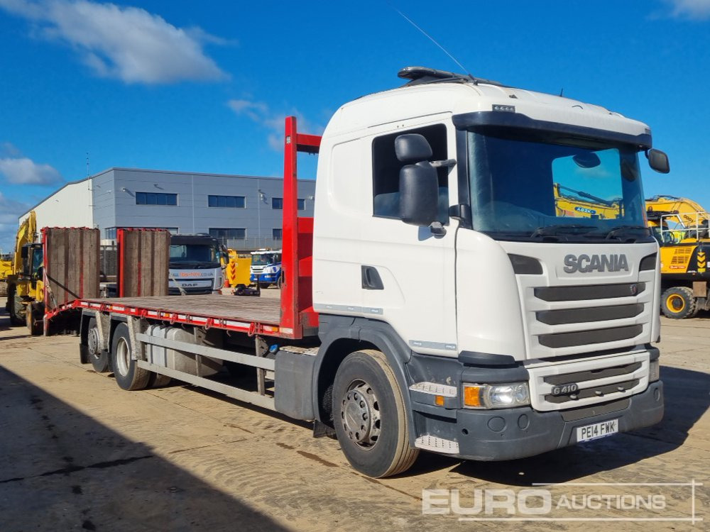 Camion plateau pour transport de équipements lourds 2014 Scania G410: photos 7