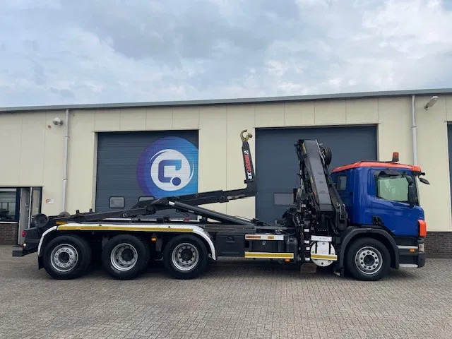 Camion grue Scania P380 LB 8x4*4 HNA Euro 5 - HIAB 211 E-3 Hipro Crane with remote control + Multilift XR26S61 Hooklift - Year 2009 - Km 336.501 !!: photos 7