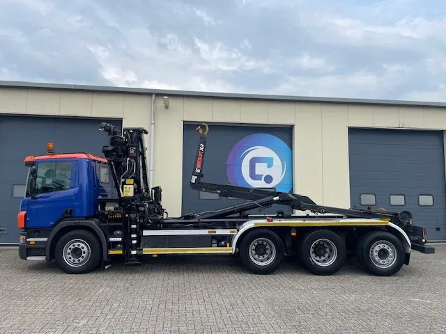 Camion grue Scania P380 LB 8x4*4 HNA Euro 5 - HIAB 211 E-3 Hipro Crane with remote control + Multilift XR26S61 Hooklift - Year 2009 - Km 336.501 !!: photos 10